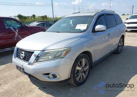 2014 Nissan Pathfinder Platinum from USA, damaged, VIN 5N1AR2MM5EC663973